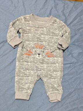 4/20 Carter's One-Piece Tiger Pocket 0-3M *E6